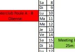 Planning des compétitions pour la saison 2018 -2019