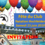 Natation Hochfelden est en fête le samedi 15 juin 2019