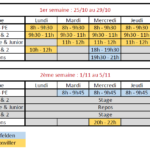 Informations vacances de la Toussaint